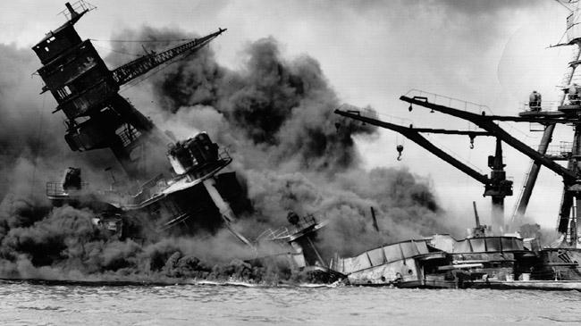 us battle ship sinking pearl hourber