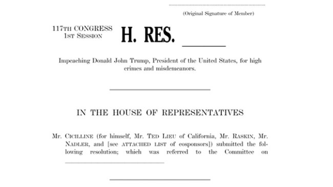 us house article against trump