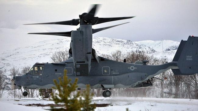 us v 22 osprey helicopter participated norway