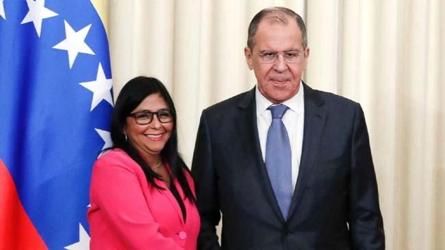venezuelan vice president meets lavrov of russia
