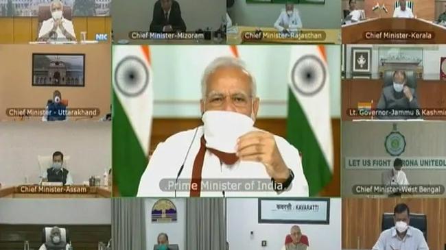 video conference modi and cheif ministers