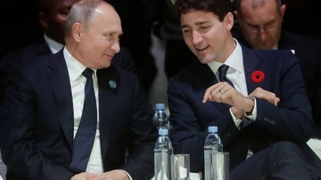 vladimir putin and justin trudeau