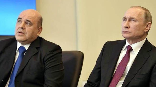 vladimir putin mikhail mishustin