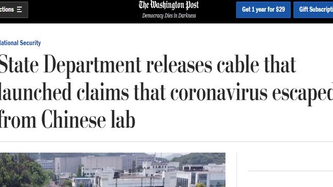 washington post headline
