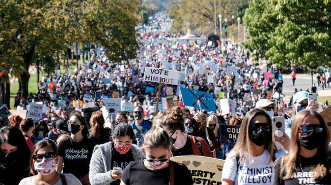 womens protests across in usa