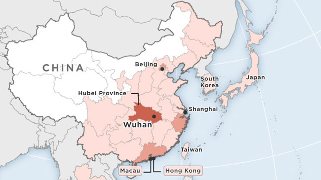 wuhan china map