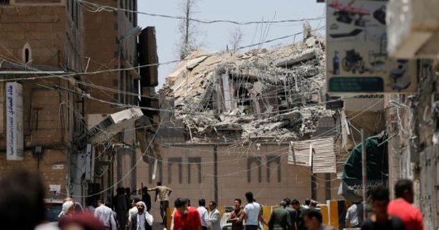 yemen sana air attack