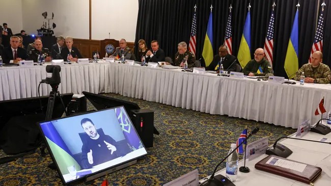 zelenskiy speaks via video link to allied defence ministers