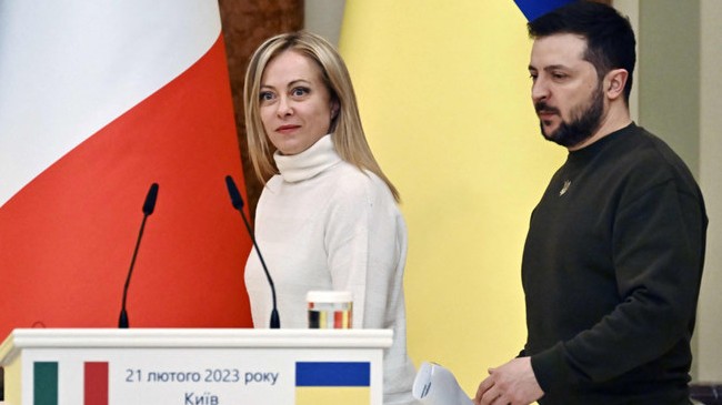 zelensky and meloni
