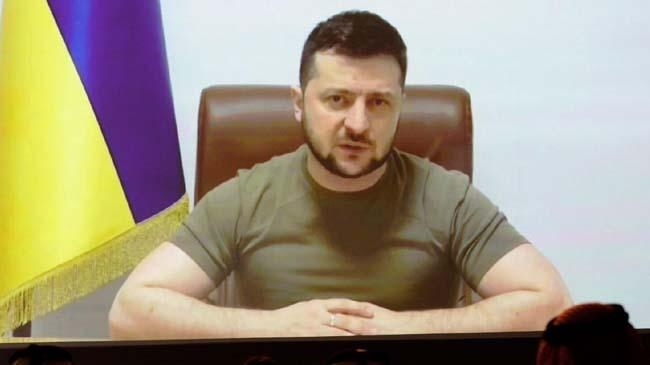 zelensky speaks via video call to the doha forum 1