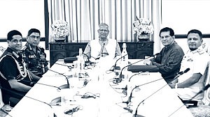 যমুনায় তিন বাহিনী প্রধান, আলোচনায় নির্বাচন ও সশস্ত্র বাহিনী দিবস