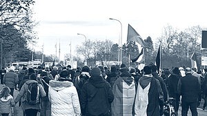 ফিলিস্তিনিদের সমর্থনে জেনেভায় হাজারো মানুষের পদযাত্রা